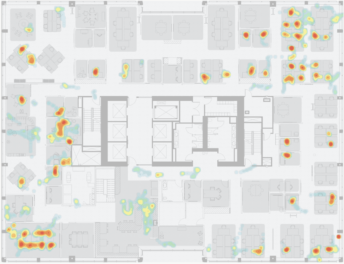 Anonymous occupancy heatmap