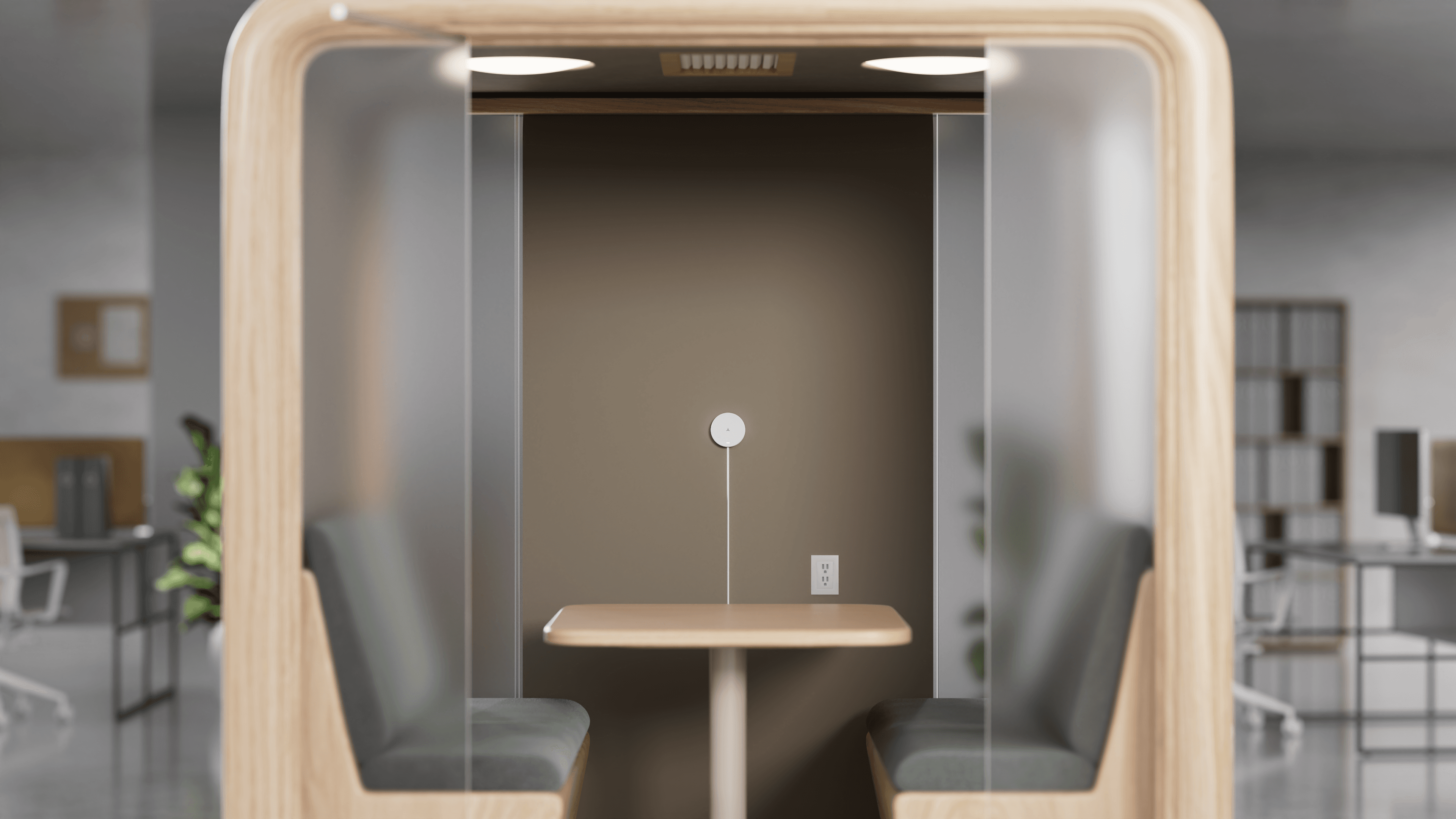 Density Waffle sensor in a phone booth